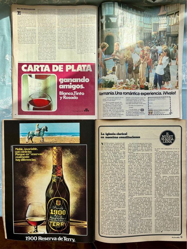 2 revistas históricas 70/80: El País y Triunfo