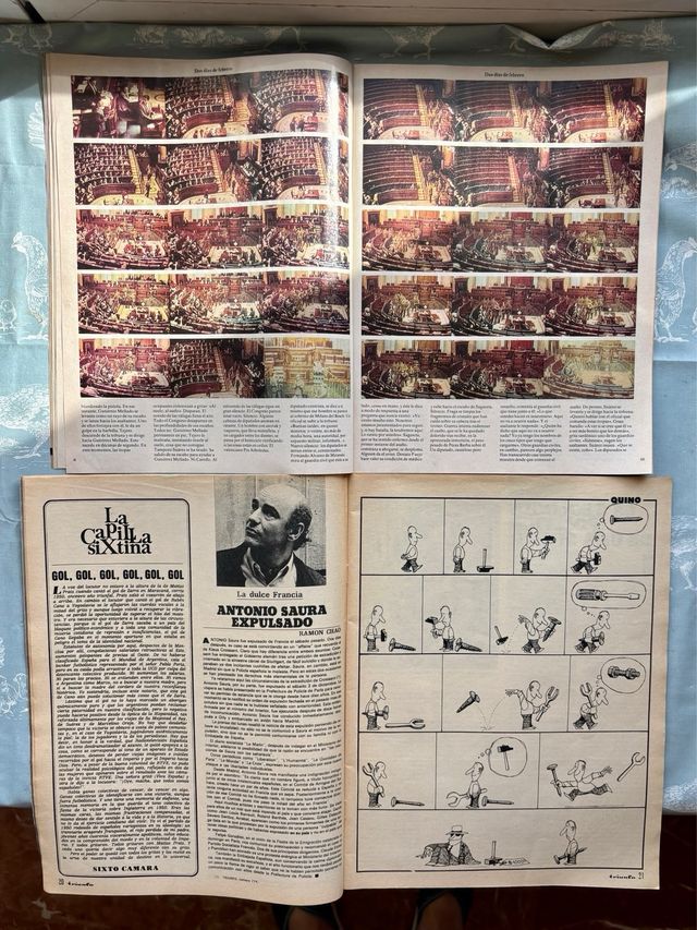 2 revistas históricas 70/80: El País y Triunfo