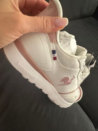 Zapatillas Le Coq Sportif blancas y rosas NEW