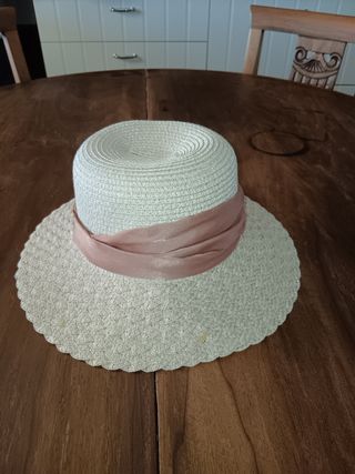 Cappello vimini beige donna