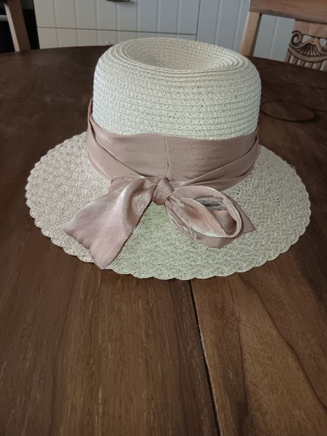 Cappello vimini beige donna