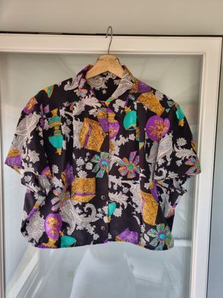 Camisa crop top vintage 
