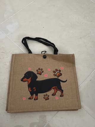 Bolso rafia perro Dachshund
