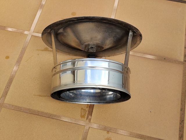 Sombrero chimenea inox doble pared