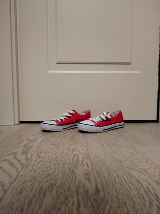 Scarpe Converse rosse bimba N 34