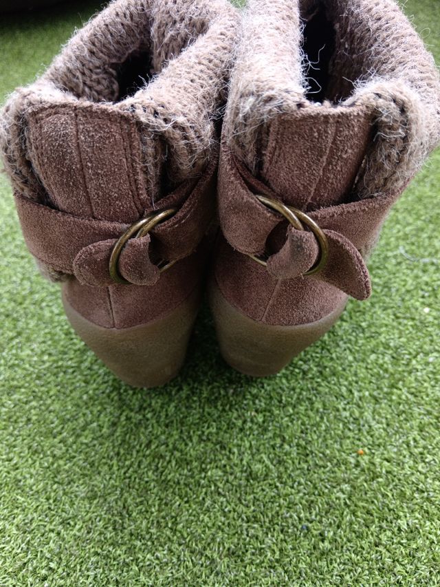 Botines Clarks Piel Marrón - 38