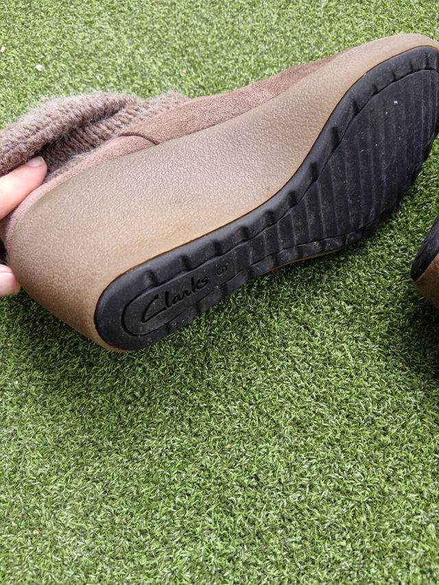 Botines Clarks Piel Marrón - 38