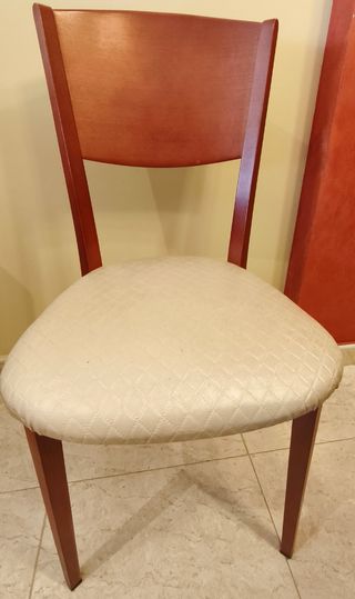 6 Sillas Comedor Madera - Beige