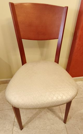 6 Sillas Comedor Madera - Beige