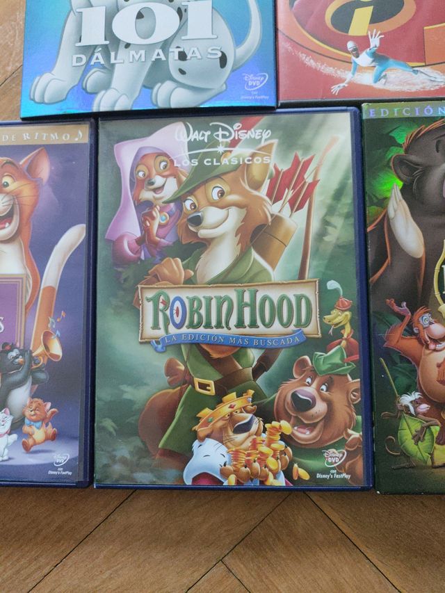 5 DVD's Disney clásicos