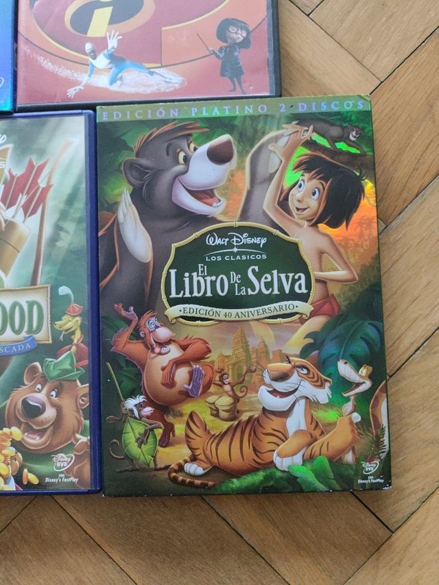 5 DVD's Disney clásicos