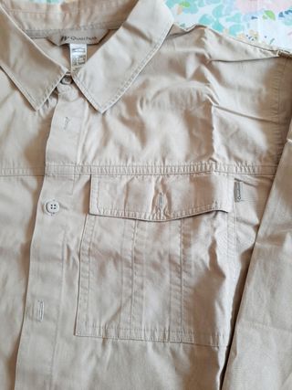 Camicia Quechua XL beige. Escursionismo.Campeggio