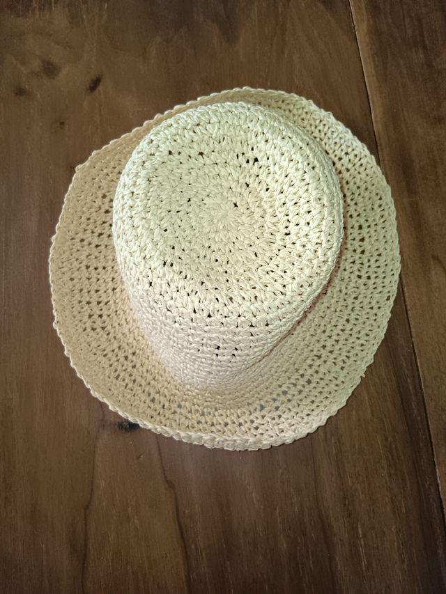 Cappello estivo beige in paglia taglia 56