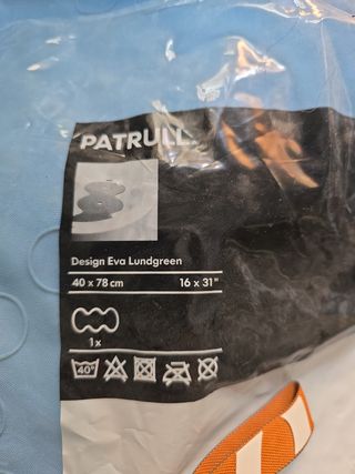 Alfombra baño PATRULL azul para bañera