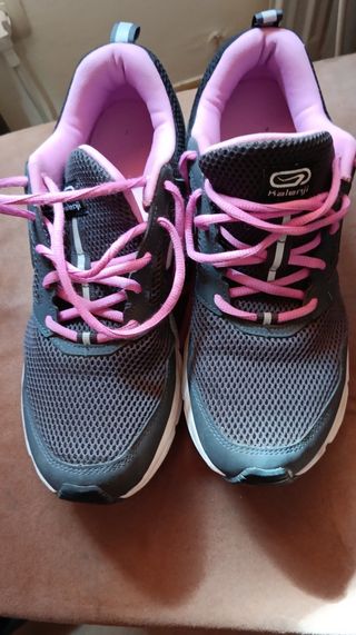 Zapatillas Kalenji mujer gris-rosa nº42