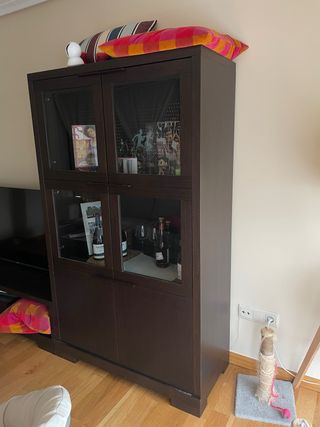 Armario salón - Mueble madera marrón