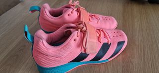 Zapatillas Adidas halterofilia rosa-teal