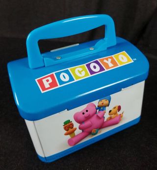 Hucha Pocoyo metálica con candado