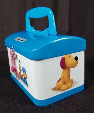 Hucha Pocoyo metálica con candado