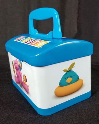 Hucha Pocoyo metálica con candado