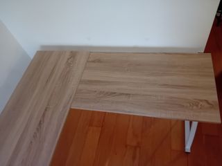 Escritorio esquinero L - Madera y metal