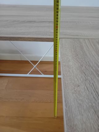Escritorio esquinero L - Madera y metal