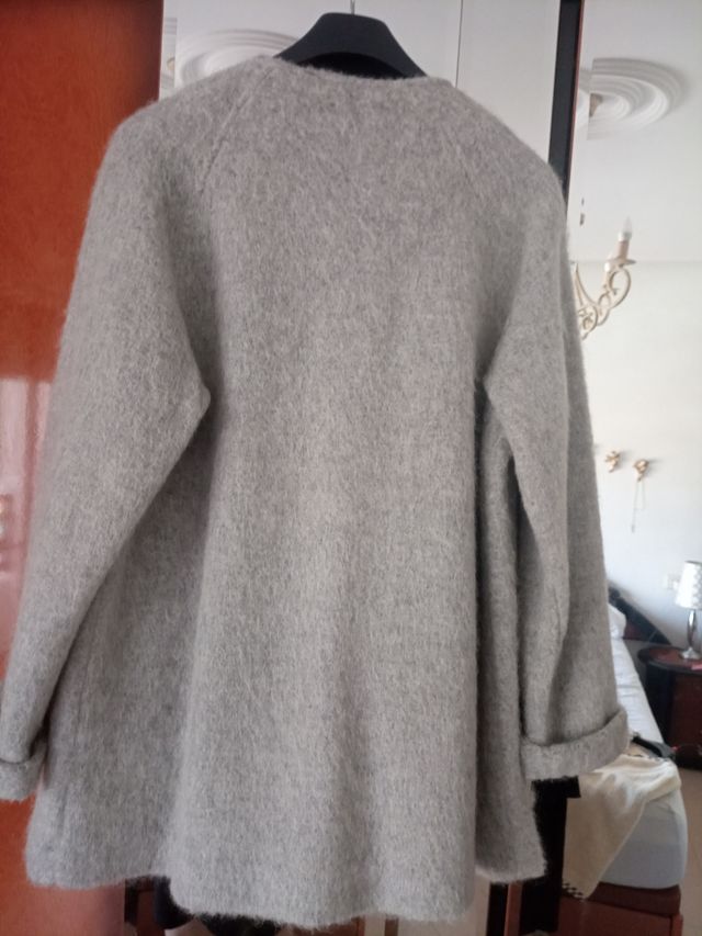 Chaqueta gris XL - abrigo largo