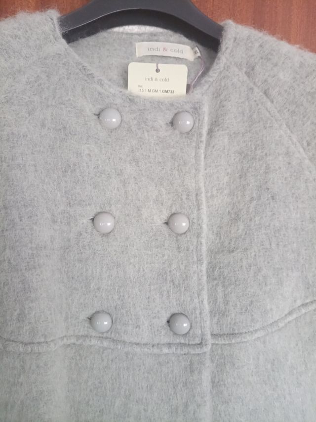 Chaqueta gris XL - abrigo largo
