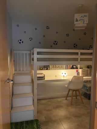 Cama nido infantil con escritorio