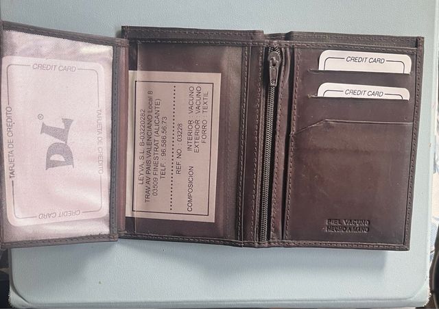 Cartera Piel Vacuno Marrón