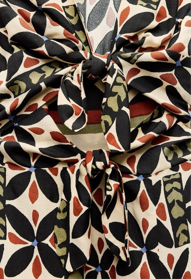 Vestido Zara estampado- Talla XS