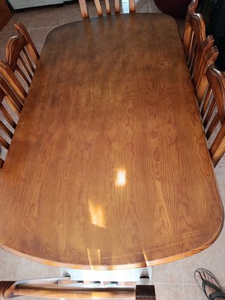 Mesa comedor 6 sillas madera
