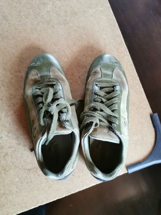 Zapatillas Puma mujer verde oliva
