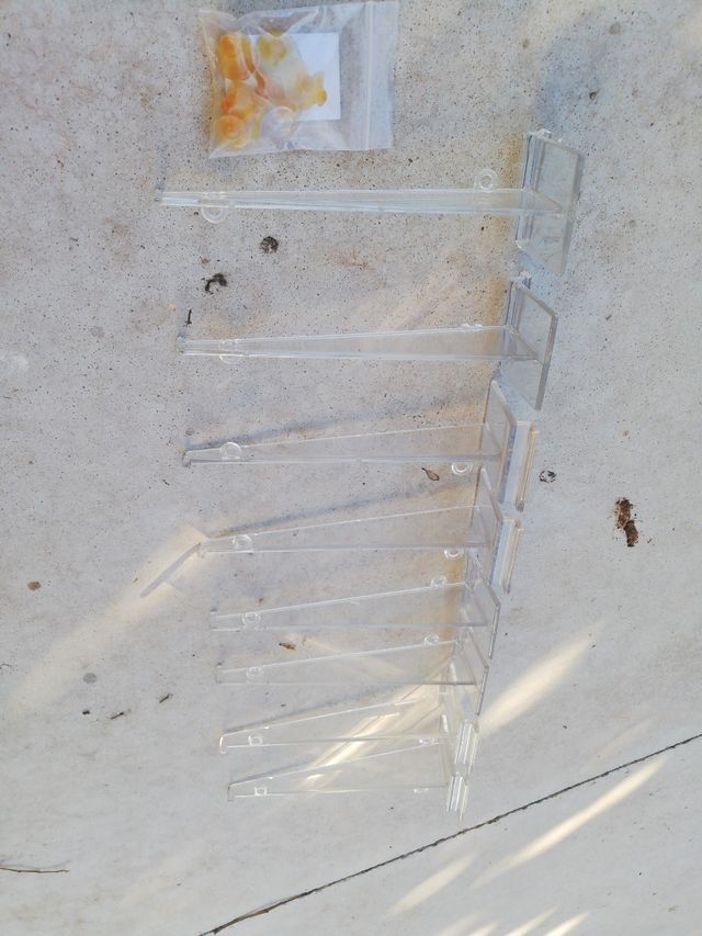 Estanterías de cristal: 41 unidades