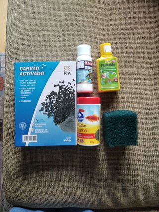 Accesorios acuario: Filtro, carbón activo