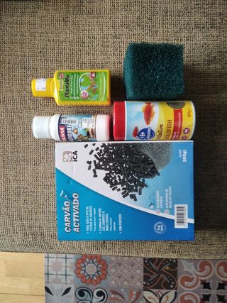 Accesorios acuario: Filtro, carbón activo