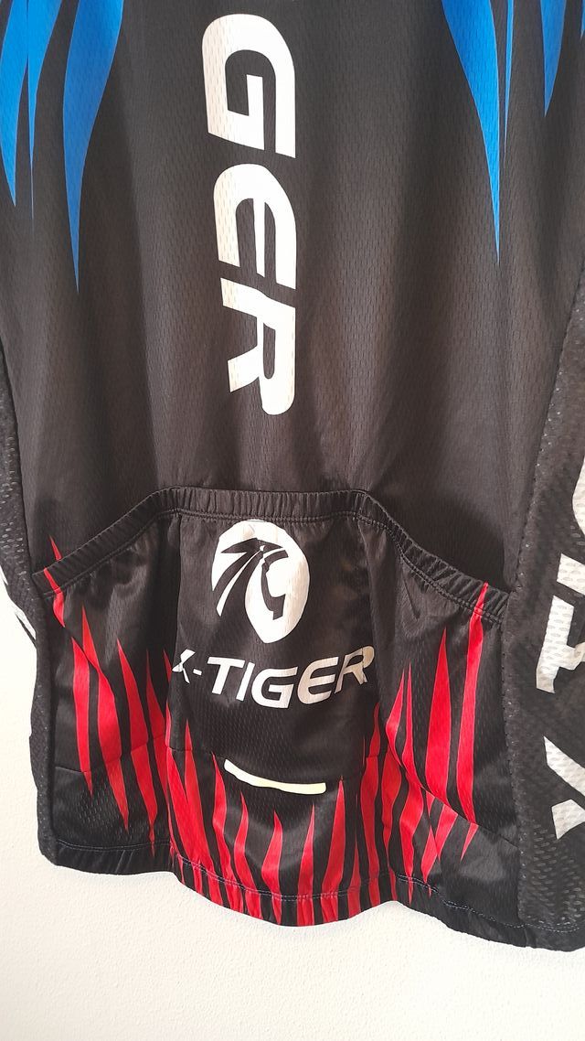Maillot ciclismo X-Tiger azul