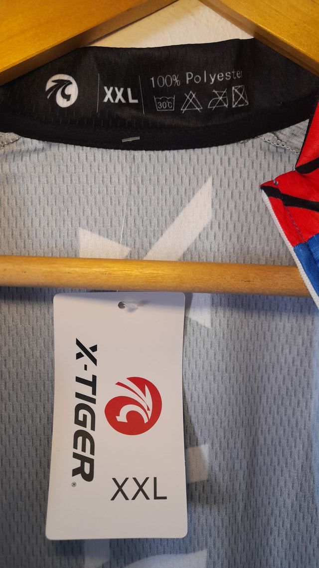 Maillot ciclismo X-Tiger azul