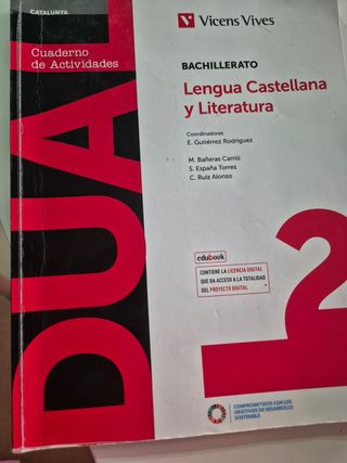 DUAL LENGUA Y LITERATURA 2 BACH(DIGITAL+LIBRO+ACT)