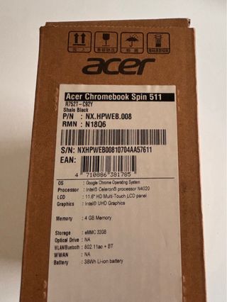 Acer Chromebook Spin 511 - táctil