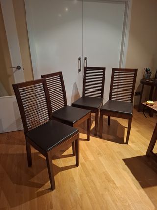 4 Sillas BANAK madera maciza