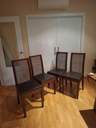 4 Sillas BANAK madera maciza