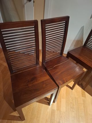 4 Sillas BANAK madera maciza