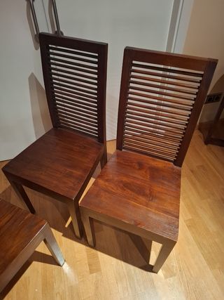 4 Sillas BANAK madera maciza