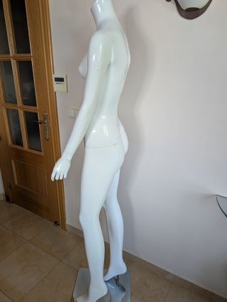 Maniquí Exposición Blanco Tienda 