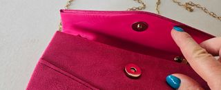 Bolso fiesta fucsia terciopelo