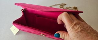 Bolso fiesta fucsia terciopelo