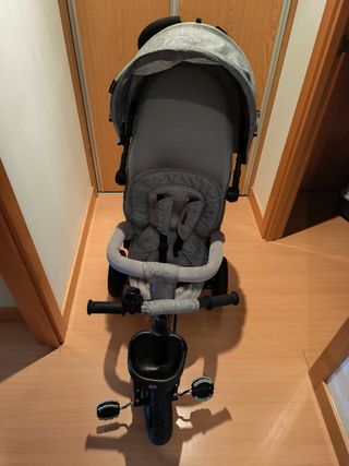 Triciclo bebé 3 en 1 Gris Kinderkraft