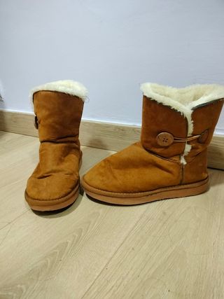 Botas borreguillo marrón - talla única