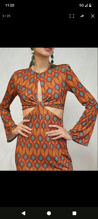 Vestido estampado fiesta boho